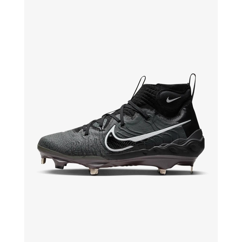 Nike Mens Alpha Huarache Nxt Baseball Shoes Black DJ6517-010 Mid Top 7M New